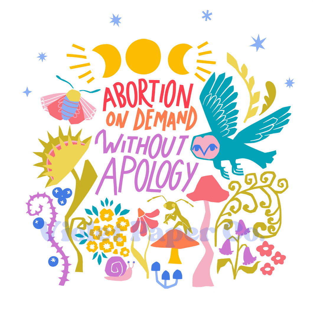 Abortion On Demand Without Apology - Art Print